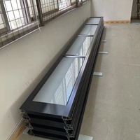 2023 fabrication professionnelle de portes de garage, produit de haute qualité, miroir en aluminium sans cadre, porte de garage en verre réfléchissant