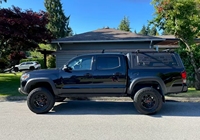 Capot de camion en aluminium à toit surélevé avec boîtes à outils latérales et rails de toit, compatible avec Ford F-250 Super Duty 2017-2024 Crew Cab 6.75ft, livraison rapide
