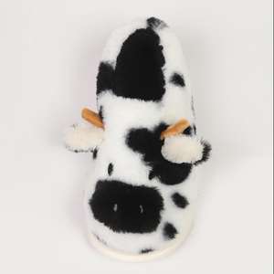 Simpatiche pantofole da mucca da <span class=keywords><strong>donna</strong></span> scarpe da casa con suola spessa antiscivolo calde per pantofole - Product Image 6