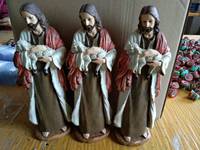 Vente en gros OEM cadeaux chrétien artisanat décoration de la maison, résine faite à la main statue catholique vintage statues religieuses