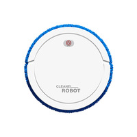 Robot de nettoyage de sol intelligent à moteur à brosse alimenté par USB, pour usage domestique, nettoyage humide et sec, idéal pour les paresseux