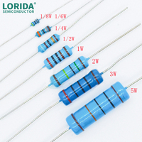 Kit Surtido de Resistencias de Película Metálica Lorida 1/8W-5W 1% - Rango de Temperatura de -55~+155°C, Precisión y Alta Frecuencia