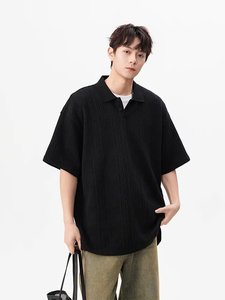 Kaos Streetwear Katun Oversize Berkualitas Tinggi, Distressed Polos <span class=keywords><strong>Vintage</strong></span> Heavyweight, Custom Print Acid Wash untuk Pria - Product Image 6
