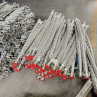 Tuyau flexible en métal pour sprinkler anti-incendie, tuyau flexible en métal tressé pour sprinkler anti-incendie.
