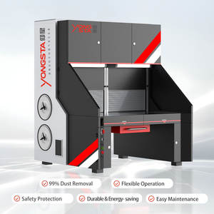 Table de meulage industrielle à courant descendant établi dépoussiérage des métaux cadre en acier extraction de poussière nouveau dépoussiéreur 3 - Product Image 2