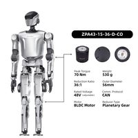 ZBDynamiX Actionneur Rotatif Robotique Moteur Servo DC Haute Vitesse 80 tr/min Couple Élevé pour Poignet et Cheville de Robot Humanoïde Unitree OEM