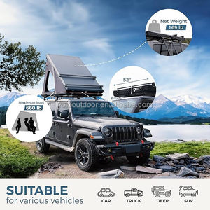 Tente de toit en aluminium à coque dure tente de toit pour 4 personnes boîte de tente en aluminium à coque dure toit de voiture - Product Image 3