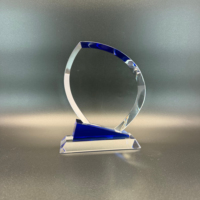 Trophée personnalisé en cristal en forme de goutte d'eau avec gravure laser gratuite – Récompense en cristal en forme de goutte pour événements d'entreprise et reconnaissance des performances