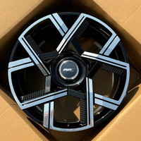 Jantes forgées Roc Custom 21 pouces, noir brillant avec face usinée, 5x112, pour Rolls Royce Cullinan
