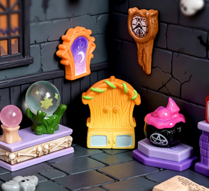Figurine de jeu d'imitation miniature pour enfants Littlest Pet Shop, avec Caldeirons de Sorcière Magiques en Résine, Boules de Cristal et Portails d'Halloween - Product Image 3