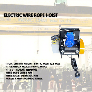 Nouveau Moteur Neptune CT à Commande à Distance, Capacité 2 Tonnes, Hauteur de Levage 9 Mètres, Vitesse 6 M/min, Frein à Disque DC, Boîte de Vitesses Rotorq, Engrenage Supérieur - Product Image 1