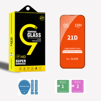 Vente en gros directe Super 9D HD anti-rayures 9H dureté 0.33mm protecteur d'écran en verre trempé pour iPhone 15 16 14 13 Max