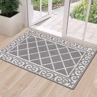 Tapis d'entrée antidérapants lavables pour porte d'entrée, tapis de sol absorbants anti-salissures