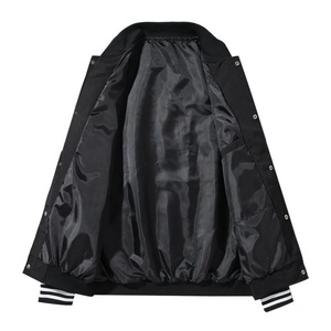 Chaqueta Bomber Formal para Hombre, Estilo Hip Hop, Corte Ajustado, Botones Personalizados, Logotipo, Ecológica - Product Image 5