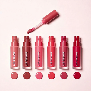 Personalized Long Lasting Mineral Herbal Lip Gloss Set Custom Brand Logo Colors (Peach/Nude/Red) Vegan & Cruelty-Free - Product Image 1