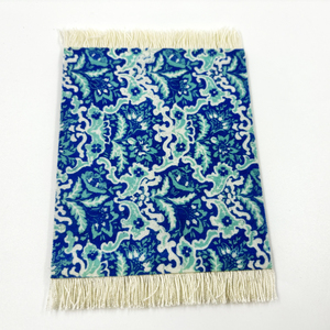 6 türk halı tarzı masa içecek paspaslar Set arapça oryantal tasarım Coaster dikdörtgen doğrudan fabrika tedarikçisi-kauçuk malzeme - Product Image 3