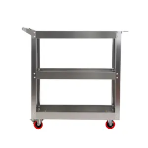 Mobile Tool Cart 1 Set Automobile Repair Tool Cart For Car Beauty Mechanics Tool Trolley Carton Package Cabinet Stainless Steel