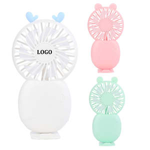 USB ricaricabile Mini ventilatore <span class=keywords><strong>da</strong></span> tavolo nuovo piccolo carino patta patta pantaloni Design tre tavolo per uso domestico dormitorio personalizzato - Product Image 4