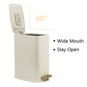 Poubelle étroite en acier inoxydable 5L, élégante, à pédale, avec couvercle à fermeture douce, contrô<span class=keywords><strong>le</strong></span> des odeurs, pour la maison, la salle de bain, la cuisine, gestion des déchets - Product Image 3