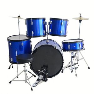 Les fabricants fournissent directement des kits de batterie pour adultes et des kits de batterie pour enfants, 5 fûts, 2 cymbales, disponibles en plusieurs couleurs. - Product Image 1
