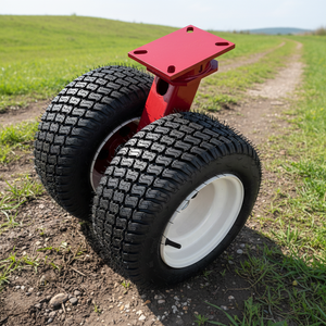 Nouvelle Arrivée <span class=keywords><strong>Roue</strong></span> Pivotante Pneumatique en Caoutchouc et Métal de 16 Pouces, Robuste avec Forte Adhérence, Capacité de Charge de 800-1000 kg - Product Image 1
