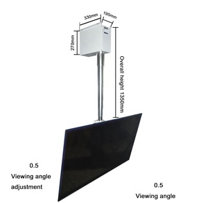 Meccanismo di Sollevamento TV in Acciaio con Telecomando, Supporto a Soffitto Nascosto per Proiettore Elettrico e Telecamera, Altezza Regolabile - Product Image 5