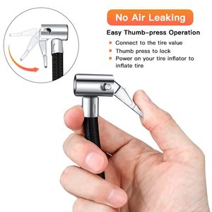 Kit de manguera para inflar neumáticos Antuke, 30 cm, cobre negro, inflado rápido para coches compactos y motocicletas - Product Image 2