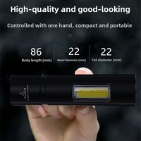 Lampe torche UV LED violette, détecteur de billets, stylo 365nm, camping, batterie rechargeable, multifonctionnelle, portable, en alliage d'aluminium, optique