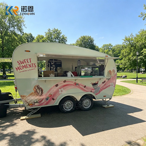 Camionnette de restauration rétro à vendre, camion mobile vintage pour café, glaces et crêpes, idéal pour la <span class=keywords><strong>location</strong></span> événementielle et la restauration en plein air - Product Image 1