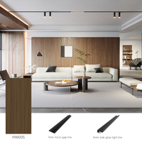 Panel de Pared WPC Libre de Formaldehído, Diseño de Listones con Textura de Madera, Impermeable, Ignífugo, Revestimiento de Pared Interior Personalizable y Duradero