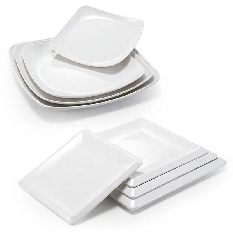 High Quality Square Flat Plates Durable Stylish Dinnerware