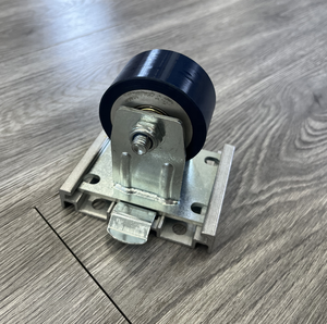 Plaque de roulettes et roues en aluminium à montage et démontage rapides <span class=keywords><strong>pour</strong></span> flight cases, road trunks, boîtes à outils et valises de transport de taille moyenne - Product Image 5