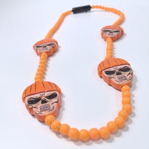 Collane LED a Forma di Zucca per Halloween all'Ingrosso, Luminose con 3 Modalità - Gioielli Creativi per Feste Horror e Decorazioni di Carnevale - Product Image 6