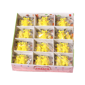 2025 yeni XS bireysel ambalaj öğrenci hediye yaratıcılık 3D Pikachu şekilli komik kurşun kalem silgisi ilkokul sevimli karikatür sarı - Product Image 4