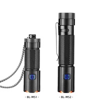 Mini lampe torche magnétique multifonctionnelle longue portée, charge rapide TYPE-C, en alliage d'aluminium, lampe torche puissante