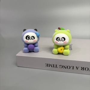 Figurine <span class=keywords><strong>en</strong></span> peluche Panda XiaoQ Food Fun au design original, boîte mystère, jouet animal mignon <span class=keywords><strong>en</strong></span> PVC souple, collection saine <span class=keywords><strong>pour</strong></span> enfants - Product Image 2