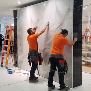 Oushe nuovo Design in Pvc per interni pannelli in <span class=keywords><strong>legno</strong></span> per pareti e pannelli per uso domestico Wpc da parete - Product Image 3