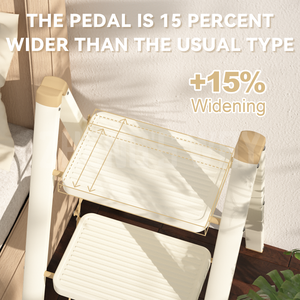Échelle en acier pliante légère et portable à 3 marches avec large pédale antidérapante Capacité <span class=keywords><strong>de</strong></span> charge <span class=keywords><strong>de</strong></span> 330lb pour une utilisation domestique dans la cuisine - Product Image 4