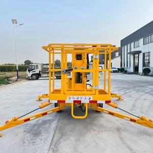 L-384 Fabrieks Prijs 18m Hoogwerker Telescopische Gelede Aanhangerbare Boomlift Hydraulische Kersenplukker Spinboomlift - Product Image 5