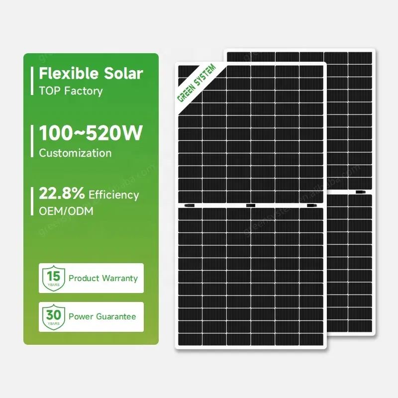 لوح طاقة شمسية مرن محمول حسب الطلب بقدرة من 100 وات إلى 520 وات وحدات طاقة ضوئية ألواح طاقة شمسية مرنة لاصقة