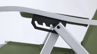 Chaise de plage pliable en alliage d'aluminium, chaise de pêche portable moderne, chaise de camping d'extérieur