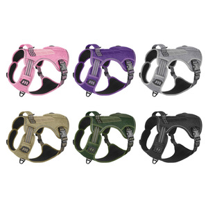 Harnais de dressage réfléchissant anti-traction pour <span class=keywords><strong>chien</strong></span>, tactique, imperméable, avec poche, pour bouledogues français et chiens berleurs allemands - Product Image 5