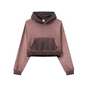 Sweat à capuche surdimensionné de haute qualité sans cordon en coton épais sans cordon pour hommes - Product Image 2
