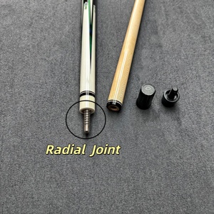 Taco de billar OMIN de alta calidad, eje de arce canadiense de 58 pulgadas, hecho a mano, con unión radial, punta de 12.75mm, con estuche para el hogar - Product Image 3