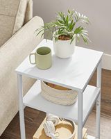 Table basse moderne en métal de luxe pour chambre à coucher