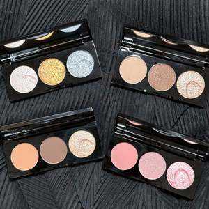 Palette Ombretti 3 <span class=keywords><strong>Colori</strong></span> Shimmer e Matte OEM ODM Private Label Nude Marrone Rosa Ombretto Personalizzato Cosmetici Trucco Ingrosso - Product Image 6
