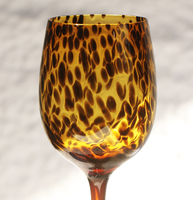 Verres à vin en cristal de style vintage moderne à imprimé léopard, verres à vin rouge de qualité supérieure avec un design ventru pour la maison