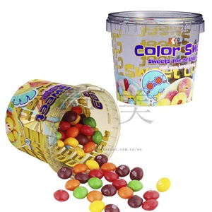 Tinas de dulces visibles, Cubo de ollas, 16oz, 500ml, plástico PP, alta transparencia, redondo, transparente, en molde, etiqueta impresa para embalaje de dulces - Product Image 6