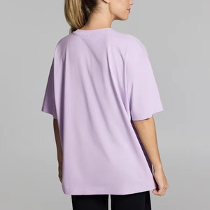 เสื้อยืดคอกลมผู้หญิงผ้าฝ้าย 100% ลดราคาพิเศษ สกรีนลายได้ตามต้องการ เป็นมิตรต่อสิ่งแวดล้อม สไตล์ลำลองใส่สบายทรงหลวม เหมาะกับหน้าร้อน แฟชั่นสตรีทแวร์ - Product Image 5