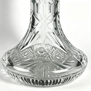 <b>Crystal</b> Glass Hookah Motorcycle Engine Base Metal Pipe Set Carved Wooden Bowl Accessory Display - Product Image 5
